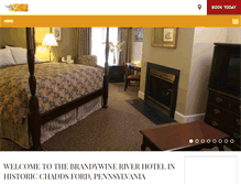 Tablet Screenshot of brandywineriverhotel.com